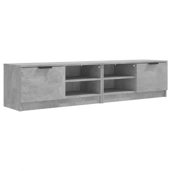 Mueble de TV 2 pzas madera contrachapada hormigón 80x35x36.5 cm M 2