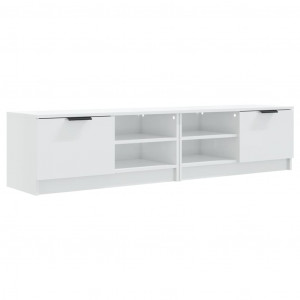 Móveis TV 2pcs 80x35x36.5cm derivados madeira branco brilhante H