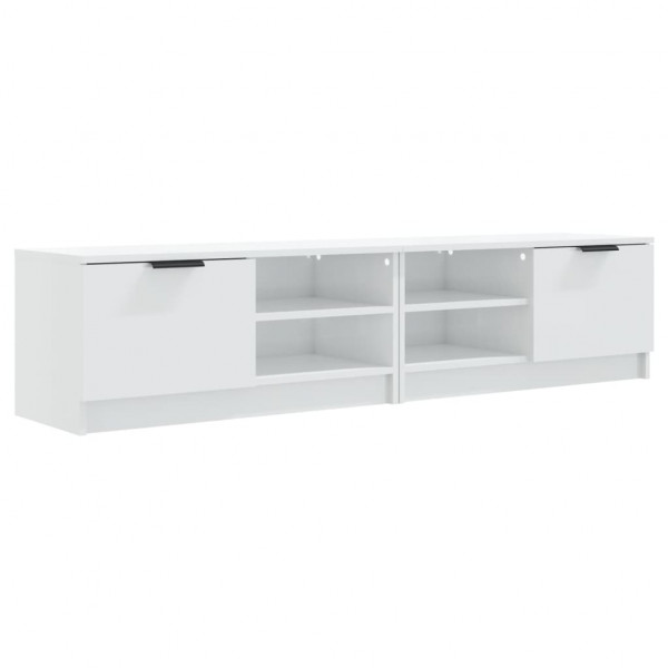 Móveis TV 2pcs 80x35x36.5cm derivados madeira branco brilhante M 2