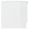 Mueble de TV madera contrachapada blanco brillo 102x35x36.5 cm 5