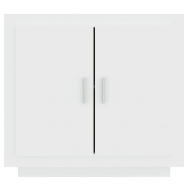 Aparador de madera contrachapada blanco 80x40x75 cm M 3