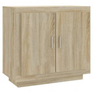 Aparador de madera contrachapada roble Sonoma 80x40x75 cm H