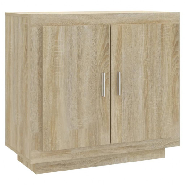 Aparador de madera contrachapada roble Sonoma 80x40x75 cm M 2