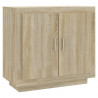 Aparador de madera contrachapada roble Sonoma 80x40x75 cm 2