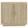 Aparador de madera contrachapada roble Sonoma 80x40x75 cm 3