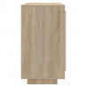 Aparador de madera contrachapada roble Sonoma 80x40x75 cm 4
