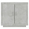 Aparador de madera contrachapada gris hormigón 80x40x75 cm 3