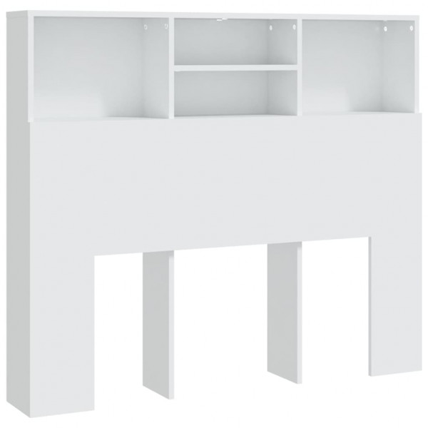 Cabeceira de cama com armário 120x19x103.5 cm branco M 2