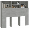 Mueble cabecero gris hormigón 120x19x103.5 cm 4