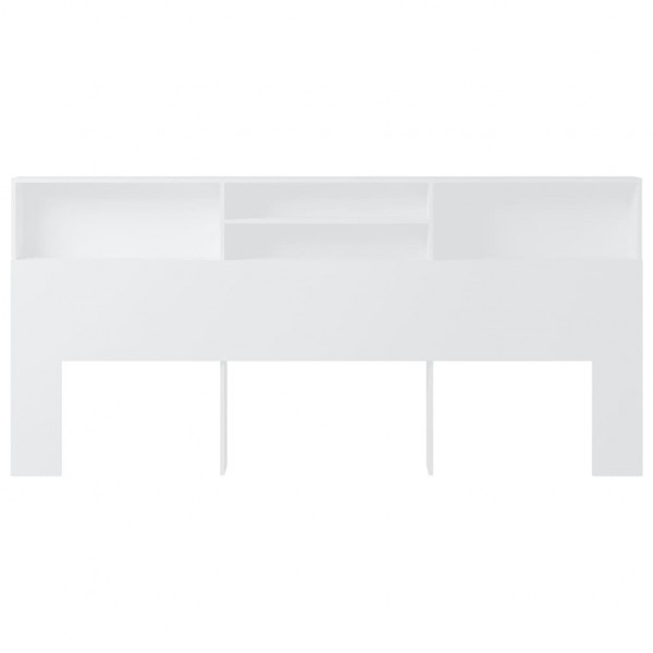 Cabeceira de cama com armário 220x19x103.5 cm branco M 3