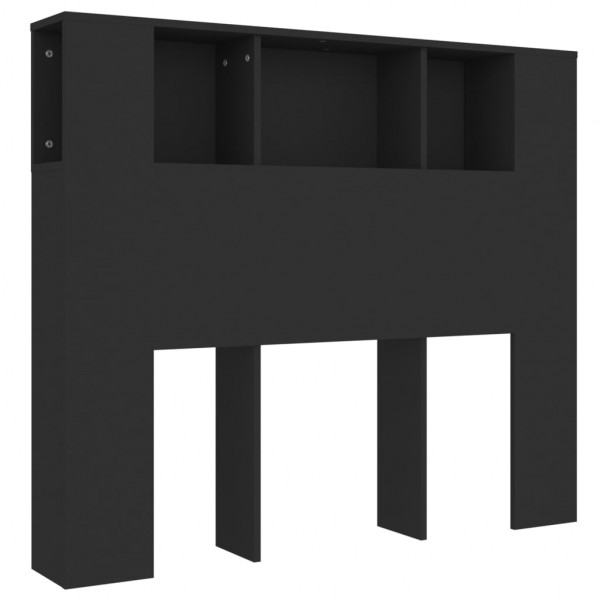 Mueble cabecero negro 120x18.5x104.5 cm M 2
