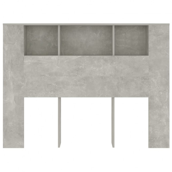 Mueble cabecero gris hormigón 140x18.5x104.5 cm M 3