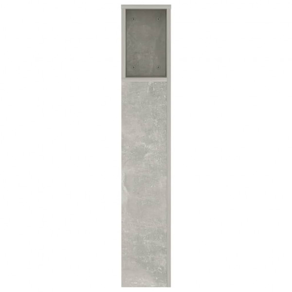 Mueble cabecero gris hormigón 140x18.5x104.5 cm M 4