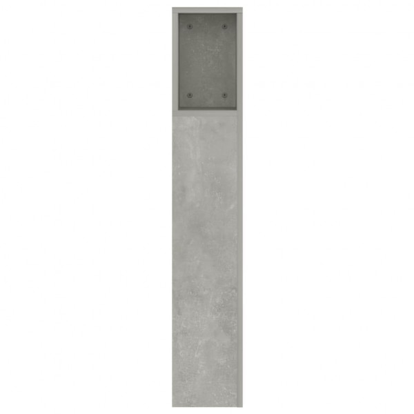 Mueble cabecero gris hormigón 160x18.5x104.5 cm M 5