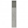 Mueble cabecero gris hormigón 160x18.5x104.5 cm 5