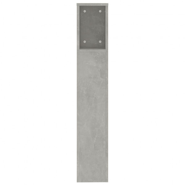 Mueble cabecero gris hormigón 200x18.5x104.5 cm M 4