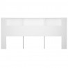 Mueble cabecero blanco 220x18.5x104.5 cm 4