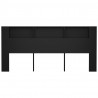 Mueble cabecero negro 220x18.5x104.5 cm 4