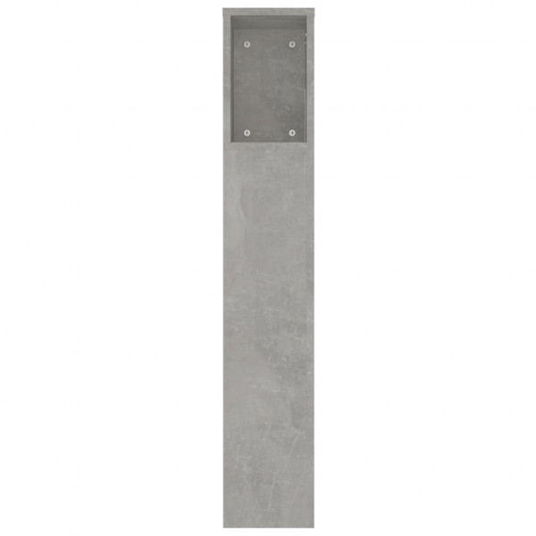 Mueble cabecero gris hormigón 220x18.5x104.5 cm M 5