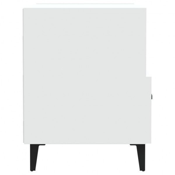 Mesa de cabeceira derivados de madeira branco M 4