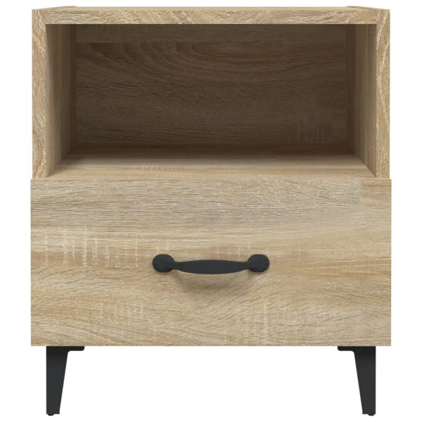Mesita de noche madera contrachapada color roble Sonoma M 3