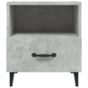 Mesita de noche madera contrachapada gris hormigón 3