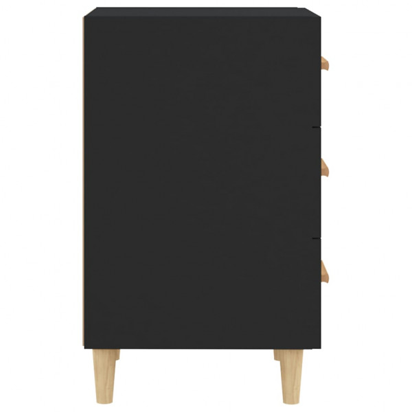 Mesa de cabeceira 40x40x66 cm derivados de madeira preto M 5