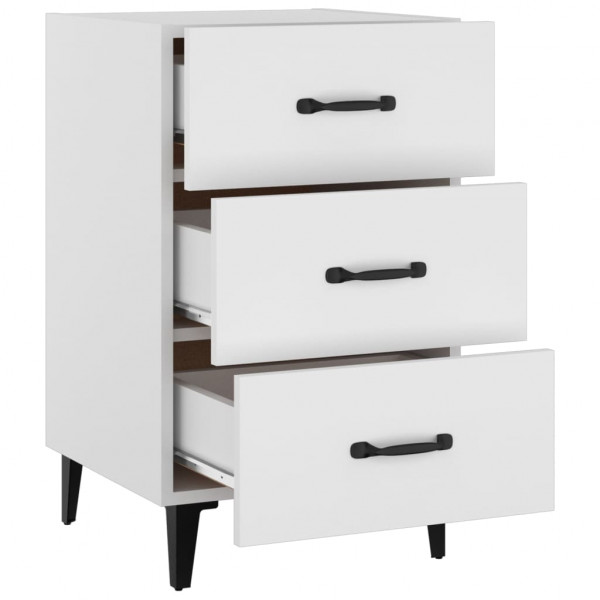 Mesa de cabeceira 40x40x66 cm derivados de madeira branco M 5