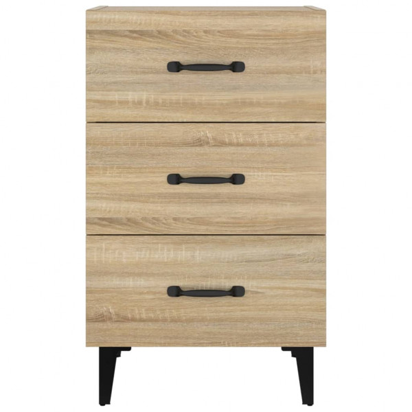 Mesa de cabeceira 40x40x66 cm derivados madeira carvalho sonoma M 3