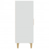 Aparador de madera contrachapada blanco 70x34x90 cm 4