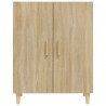 Aparador de madera contrachapada roble Sonoma 70x34x90 cm 3