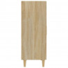 Aparador de madera contrachapada roble Sonoma 70x34x90 cm 4
