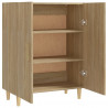 Aparador de madera contrachapada roble Sonoma 70x34x90 cm 5