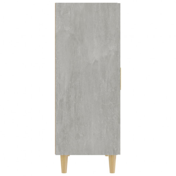 Aparador de madera contrachapada gris hormigón 70x34x90 cm M 4