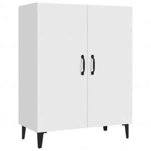 Aparador de madera contrachapada blanco 70x34x90 cm H