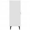 Aparador de madera contrachapada blanco 70x34x90 cm 5