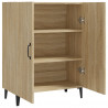 Aparador de madera contrachapada roble Sonoma 70x34x90 cm 4