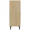 Aparador de madera contrachapada roble Sonoma 70x34x90 cm 5