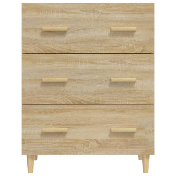 Aparador de madera contrachapada roble Sonoma 70x34x90 cm M 3