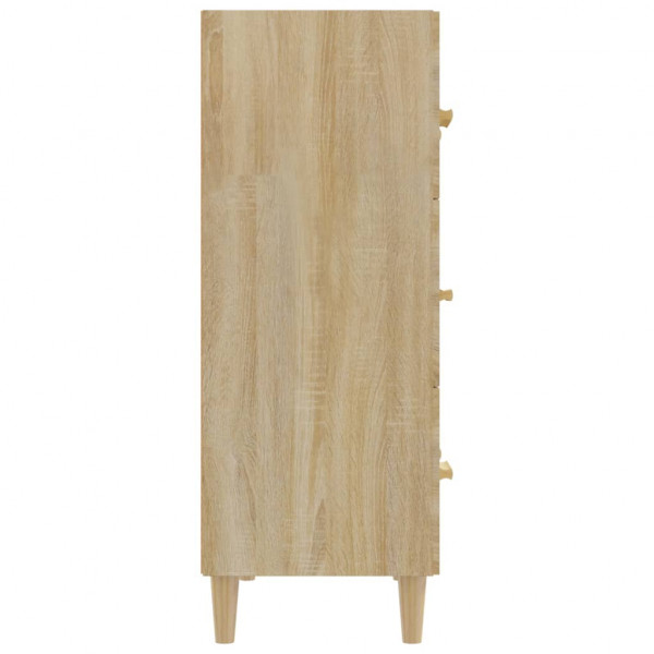 Aparador de madera contrachapada roble Sonoma 70x34x90 cm M 4