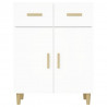Aparador de madera contrachapada blanco 69.5x34x89 cm 3