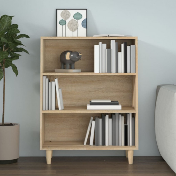 Aparador de madera contrachapada roble Sonoma 69.5x32.5x90 cm M 5