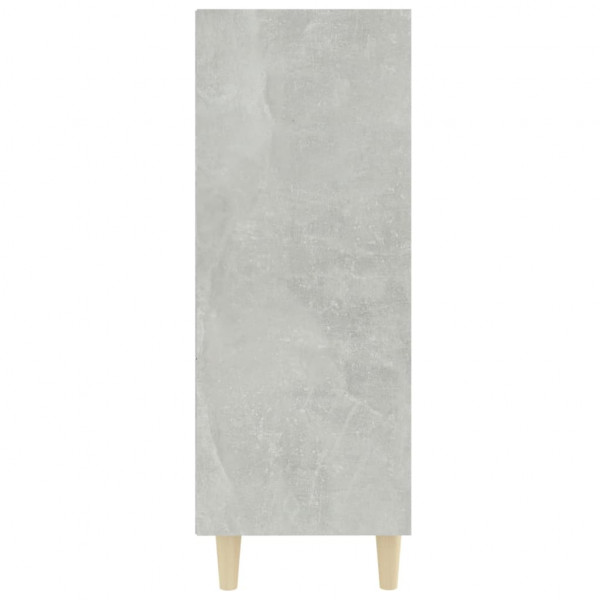 Aparador de madera contrachapada gris hormigón 69.5x32.5x90 cm M 4