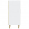 Aparador de madera de ingeniería blanco 90x34x80 cm 5