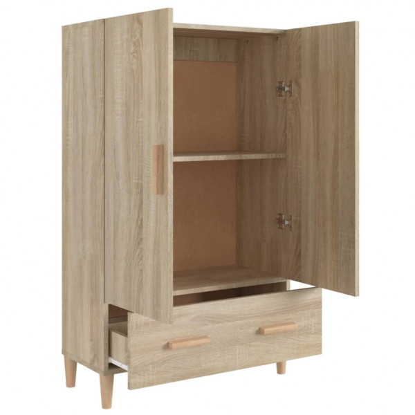 Aparador madera contrachapada roble Sonoma 70x31x115 cm M 4