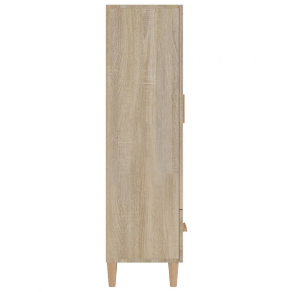 Aparador madera contrachapada roble Sonoma 70x31x115 cm M 5