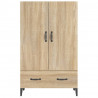 Aparador madera contrachapada roble Sonoma 70x31x115 cm 5