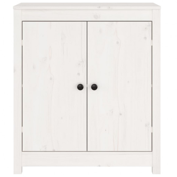 Aparador de madera maciza de pino blanco 70x35x80 cm M 4