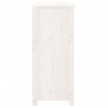 Aparador de madera maciza de pino blanco 70x35x80 cm 5