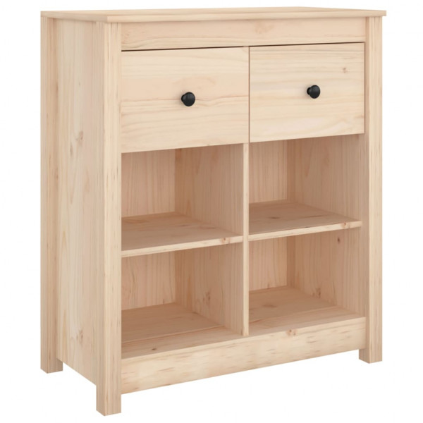 Aparador de madera maciza de pino 70x35x80 cm M 2
